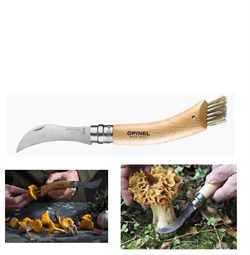 Opinal N°08 Mushroom knife and brush
